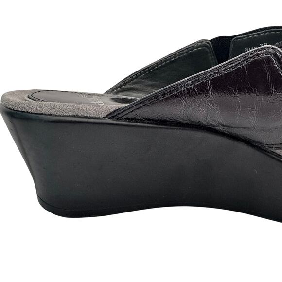 DANSKO Ava Platform Wedge Sandals Slip On Cross Strap 39/9 - Picture 4 of 7